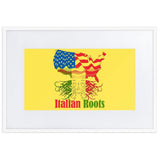 Plus Minus Co Italian Roots Matte Paper Framed Poster With Mat, view 4