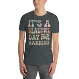 Plus Minus Co its a beautiful day for learning Unisex Tee, view 3