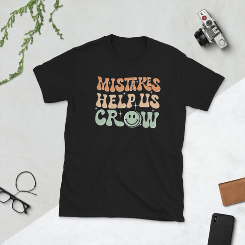 Plus Minus Co Mistakes Help us Grow Unisex Tee