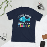 Plus Minus Co its a beautiful day for learning Unisex Tee, view 2