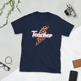 Plus Minus Co Teacher leapord design Unisex Tee, view 2