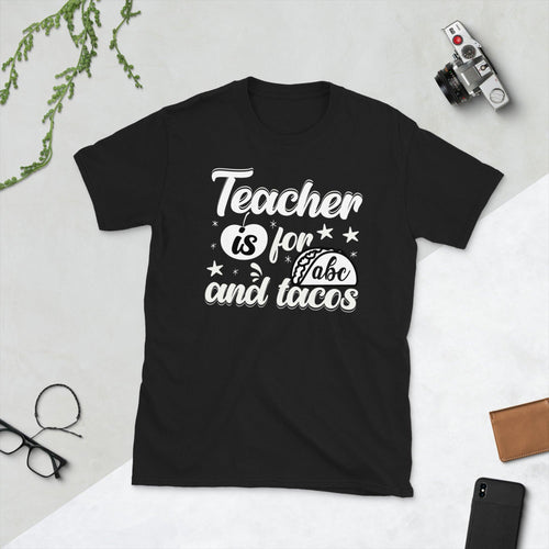 Plus Minus Co Teacher is for ABC and Tacos Unisex Tee
