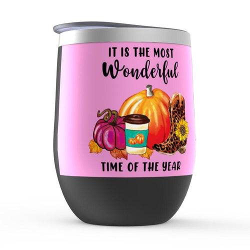 Plus Minus Co Its the most wonderful time of the year Stemless Wine Tumblers