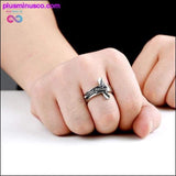 Plus Minus Co Jesus Cross Ring 316L Stainless Steel Cool High Quality Men, view 3