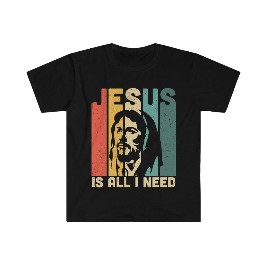 Plus Minus Co Jesus is All I Need, Religious T-Shirts, I Am a T Shirt, Winner Tee, In Christ We Trust, Jesus Love Shirt, Pray Love T Shirt, Spiritual Shirt, Gift for Religious