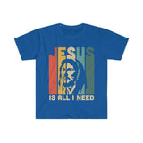 Plus Minus Co Jesus is All I Need, Religious T-Shirts, I Am a T Shirt, Winner Tee, In Christ We Trust, Jesus Love Shirt, Pray Love T Shirt, Spiritual Shirt, Gift for Religious, view 2