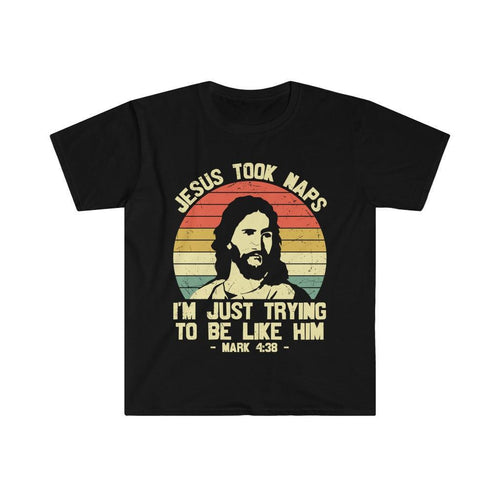 Plus Minus Co Jesus took naps, I'm just trying to be like him, Mark 4:38 ,Funny Religious Shirt,Humorous Jesus Nap Tee,Nap Queen Outfit,Gift For Nap Lover