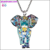 Plus Minus Co Jungle Elephant Choker Necklace and Pendant - Fashionable, view 3