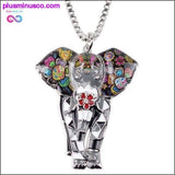 Plus Minus Co Jungle Elephant Choker Necklace and Pendant - Fashionable, view 4