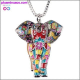 Plus Minus Co Jungle Elephant Choker Necklace and Pendant - Fashionable, view 5