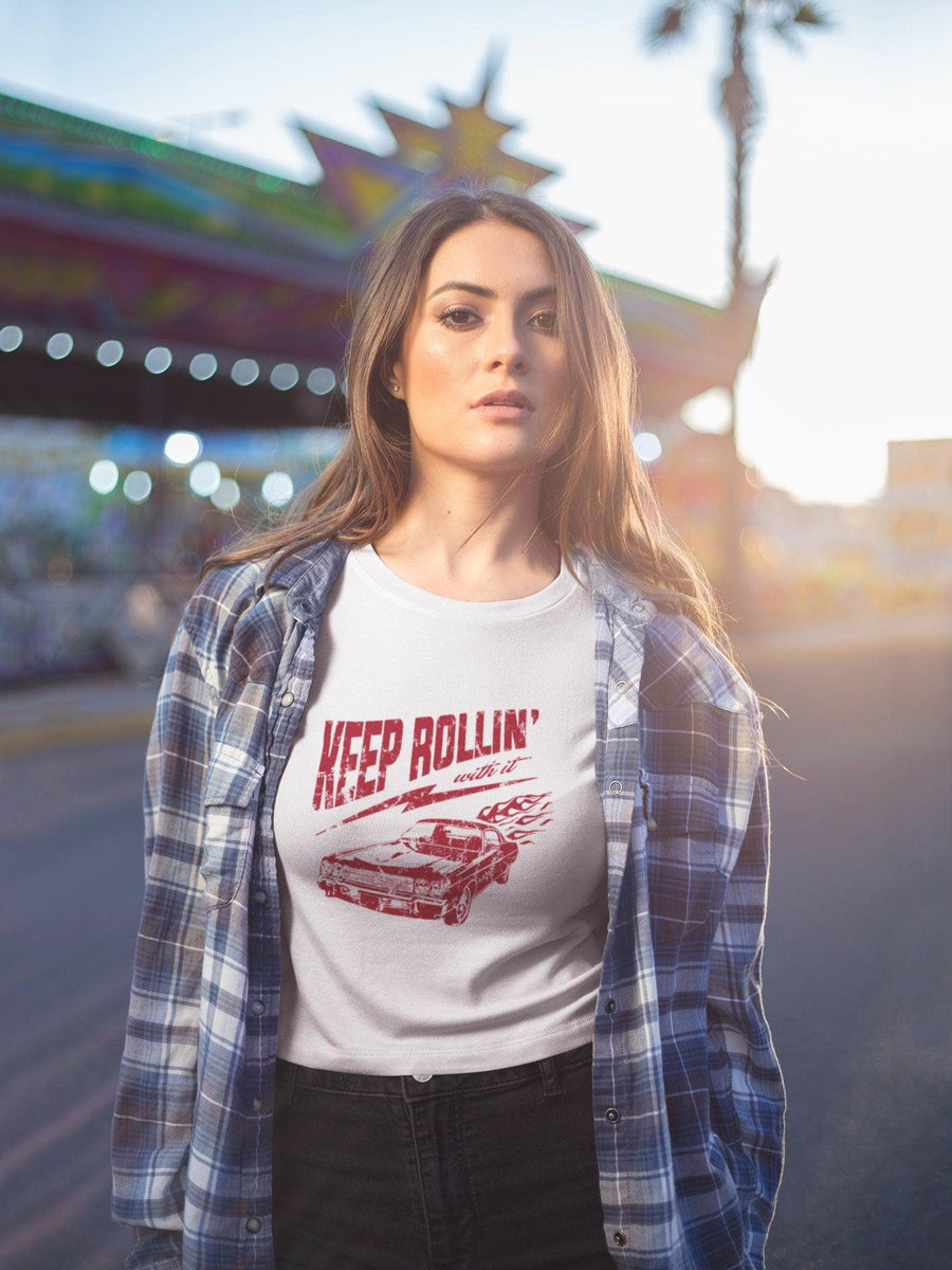 Plus Minus Co Keep Rollin With It T-Shirts, Keep Rolling Classic Car, Keep Rollin With