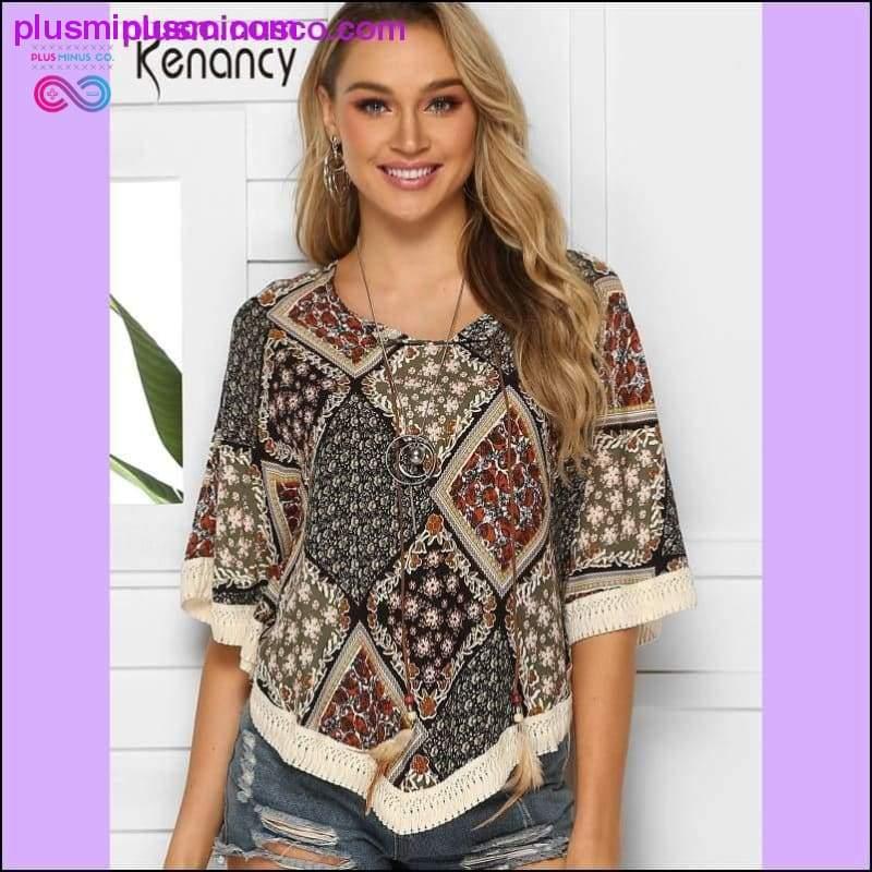 Plus Minus Co Kenancy Crochet Batwing Sleeve Women Blouse Summer Beach