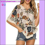Plus Minus Co Kenancy Crochet Batwing Sleeve Women Blouse Summer Beach, view 5