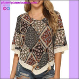 Plus Minus Co Kenancy Crochet Batwing Sleeve Women Blouse Summer Beach, view 6