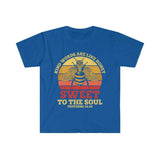 Plus Minus Co Kind words are like honey, sweet to the soul, Proverbs 16:24 Unisex Soft style T-Shirt, view 2