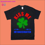 Plus Minus Co KISS ME IM VACCINATED | Colored print T-Shirts, view 2