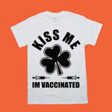 Plus Minus Co Kiss Me Im Vaccinated T-Shirts,Pro Vaccine,Pro Science, Retro, Funny Vaccine Vaccination Shirt, Hug Me I Am Vaccinated, Vaccine Awareness,, view 2