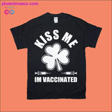 Plus Minus Co KISS ME IM VACCINATED T-Shirts, view 2