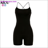 Plus Minus Co kliou black Skinny Spaghetti Strap sleeveless Street woman, view 3