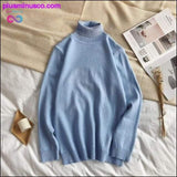 Plus Minus Co Korean-style Turtleneck Pullover Sweaters for Men at, view 2