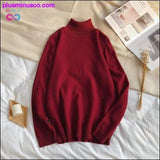 Plus Minus Co Korean-style Turtleneck Pullover Sweaters for Men at, view 4
