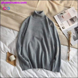 Plus Minus Co Korean-style Turtleneck Pullover Sweaters for Men at, view 6