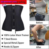 Plus Minus Co Korsett Body Shaper Latex Taille Trainer Zipper Unterbrust, view 3