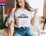 Plus Minus Co La Quinceañera Latina Spanish T-Shirts,Mexican Shirt Quinceanera Gift Rehersal Party Outfit, Quince Anos Party Tshirt, view 2