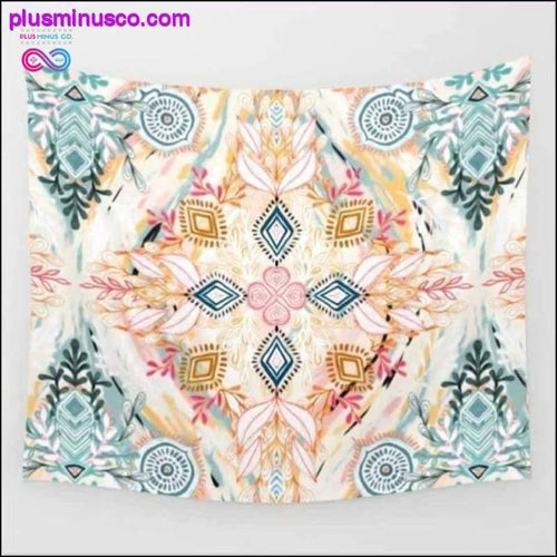 Plus Minus Co Lannidaa Classical Elephant Mandala Tapestry Wall Hanging