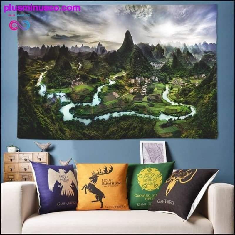 Plus Minus Co Large Size Psychedelic Tapestry Wall Hanging Mandala