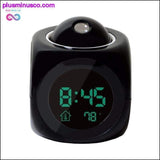 Plus Minus Co LCD Projection LED Display Time Digital Alarm Clock Talking, view 3