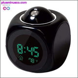 Plus Minus Co LCD Projection LED Display Time Digital Alarm Clock Talking, view 4