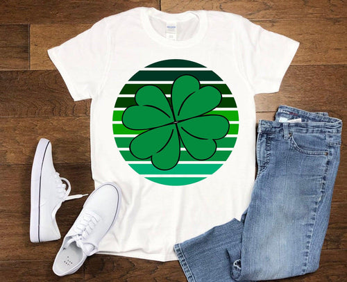 Plus Minus Co Leaf Clover St Patricks Day Shirt, Four Leaf Clover Shirt, Shamrock Shirt, St Patrick Shirt, St Patricks Day Shirt, Irish Shirt, Retro Shirt