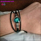 Plus Minus Co Leather Blue Charm Zodiac Bracelet, view 3