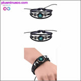 Plus Minus Co Leather Blue Charm Zodiac Bracelet, view 4