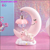 Plus Minus Co LED cartoon ornaments night light unicorn moon light, view 4