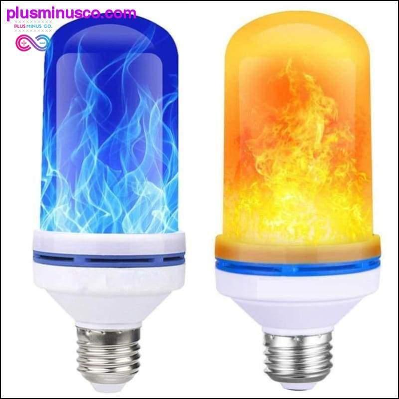 Plus Minus Co LED Flame Light Christmas Atmosphere Flame Light Bulb Four