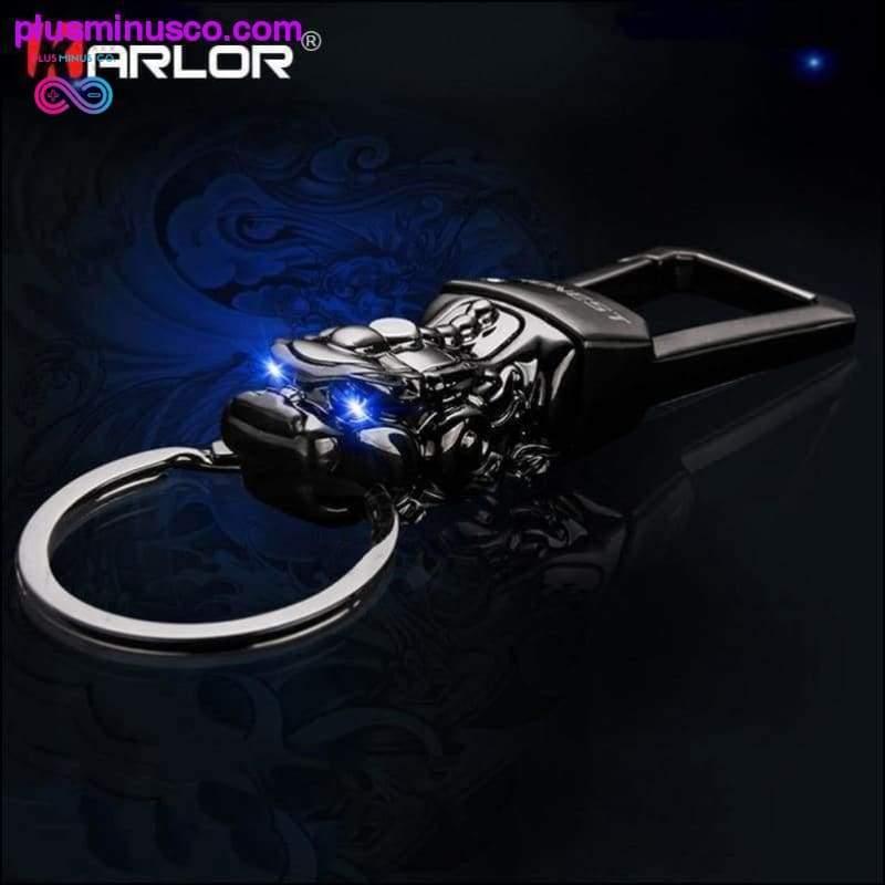 Plus Minus Co LED Light Chinese Brave Troops Model Car Keychain Key Ring
