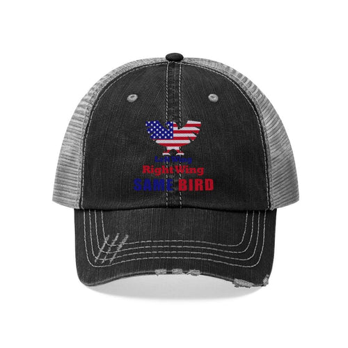 Plus Minus Co Left wing or right wing Unisex Trucker Hat
