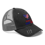 Plus Minus Co Left wing or right wing Unisex Trucker Hat, view 2