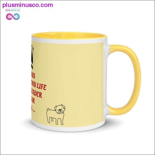Plus Minus Co Leo Sign Mug, Leo qualities mug with Color Inside ideal gift