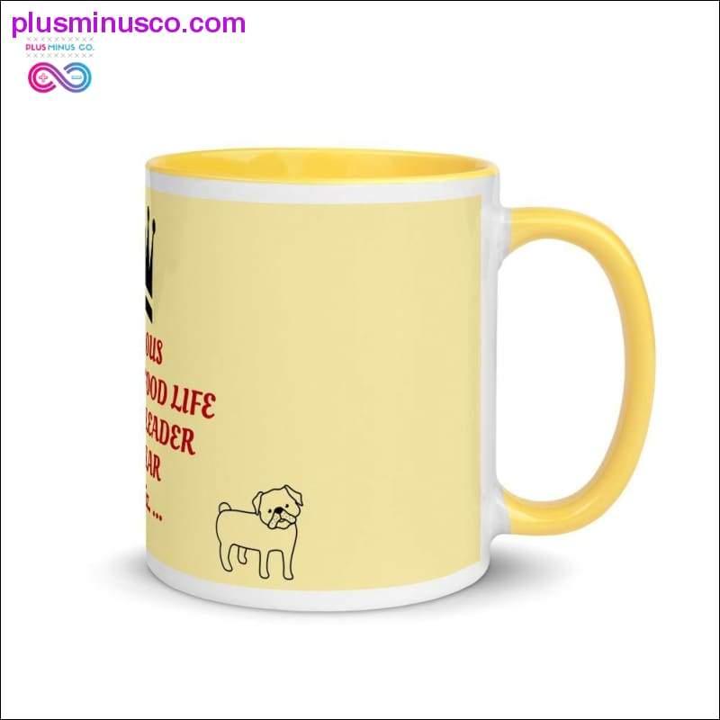 Plus Minus Co Leo Sign Mug, Leo qualities mug with Color Inside ideal gift