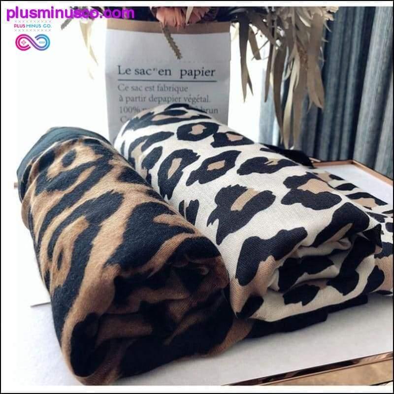 Plus Minus Co Leopard-printed Pashmina at PlusMinusCo.com