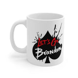 Plus Minus Co Let's go Brandon, ceramic coffee mug, view 3