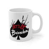 Plus Minus Co Let's go Brandon, ceramic coffee mug, view 4
