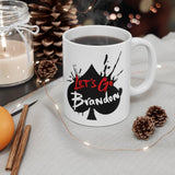 Plus Minus Co Let's go Brandon, ceramic coffee mug, view 5
