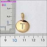 Plus Minus Co Letter Necklace Gold 26 Letters Charm Necklaces Pendants, view 2