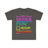 Plus Minus Co Level Of Savage Scorpio T-Shirts, Scorpio Women Gift || Scorpio Birthday Gift, scorpio tee || Scorpio Gift Ideas || Gift for Scorpios, view 4
