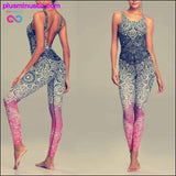 Plus Minus Co LI-FI Mandala Print Yoga Set Fitness Women Sports Running, view 4