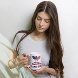 Plus Minus Co Libertarian Coffee Mug Left wing or the right wing part of the same Bird Mug, view 2